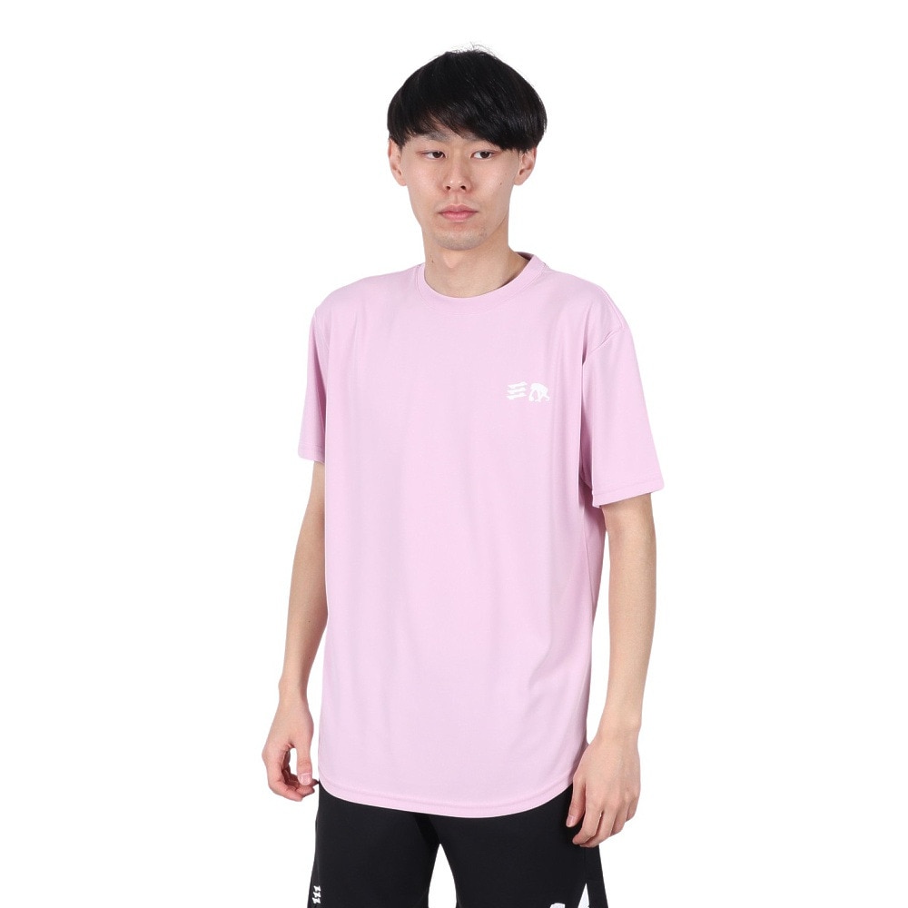 エゴザル（EGOZARU）（メンズ、レディース）バスケットボールウェア ワンポイント デュアルロゴ Tシャツ EZSS25UST004C134