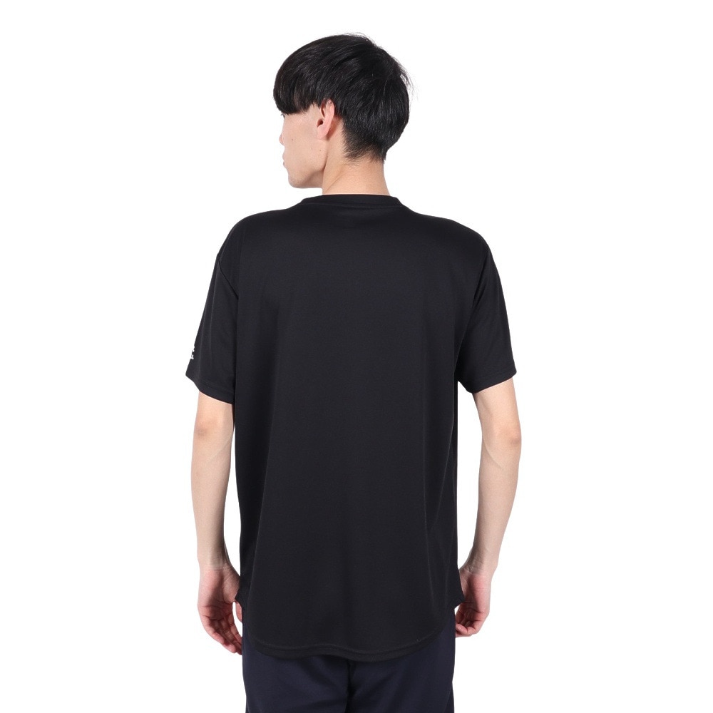 エゴザル（EGOZARU）（メンズ、レディース）バスケットボールウェア カーブアウトラインロゴ Tシャツ EZSS25UST005C001
