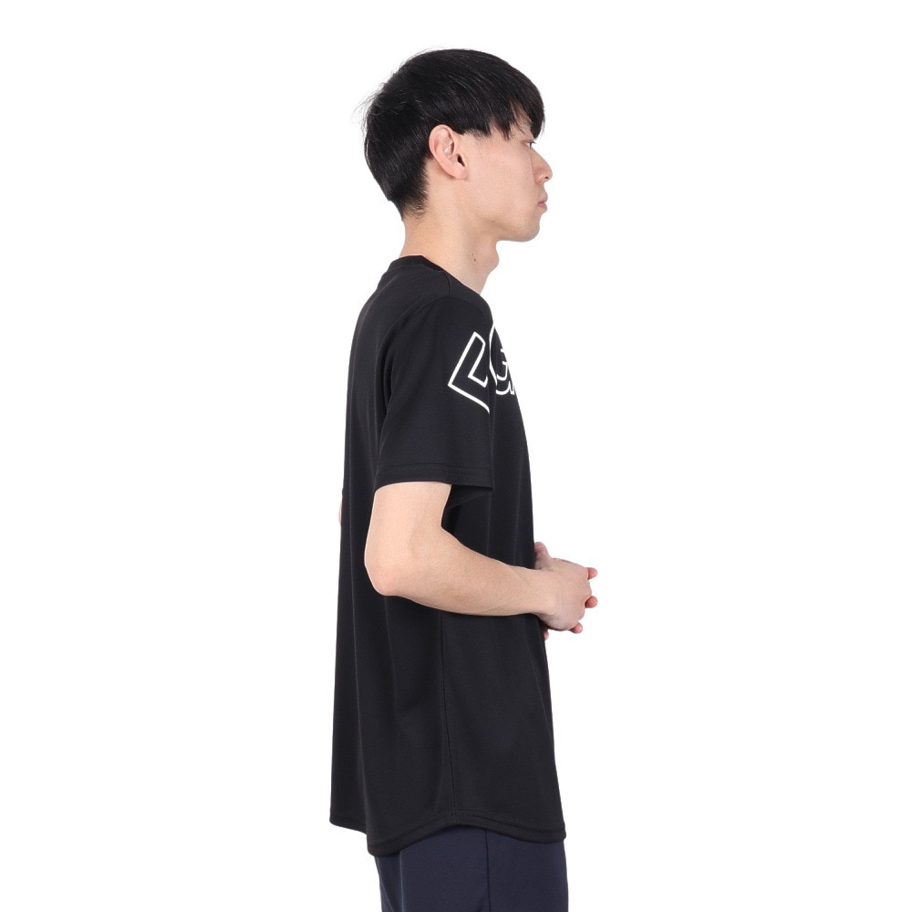 エゴザル（EGOZARU）（メンズ、レディース）バスケットボールウェア カーブアウトラインロゴ Tシャツ EZSS25UST005C001