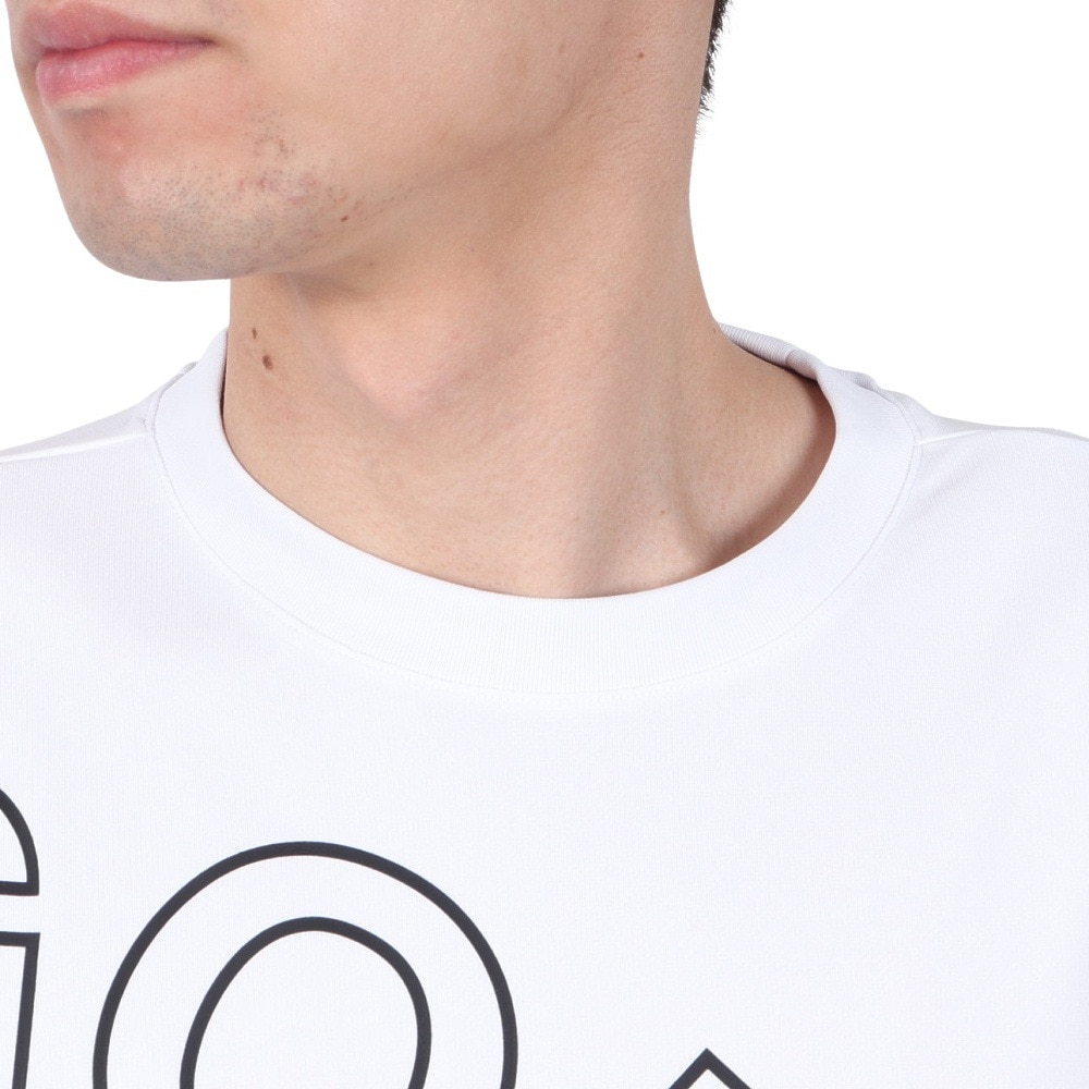 エゴザル（EGOZARU）（メンズ、レディース）バスケットボールウェア カーブアウトラインロゴ Tシャツ EZSS25UST005C002