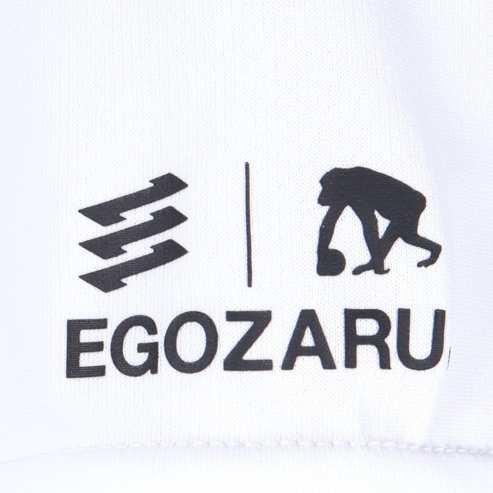 エゴザル（EGOZARU）（メンズ、レディース）バスケットボールウェア カーブアウトラインロゴ Tシャツ EZSS25UST005C002