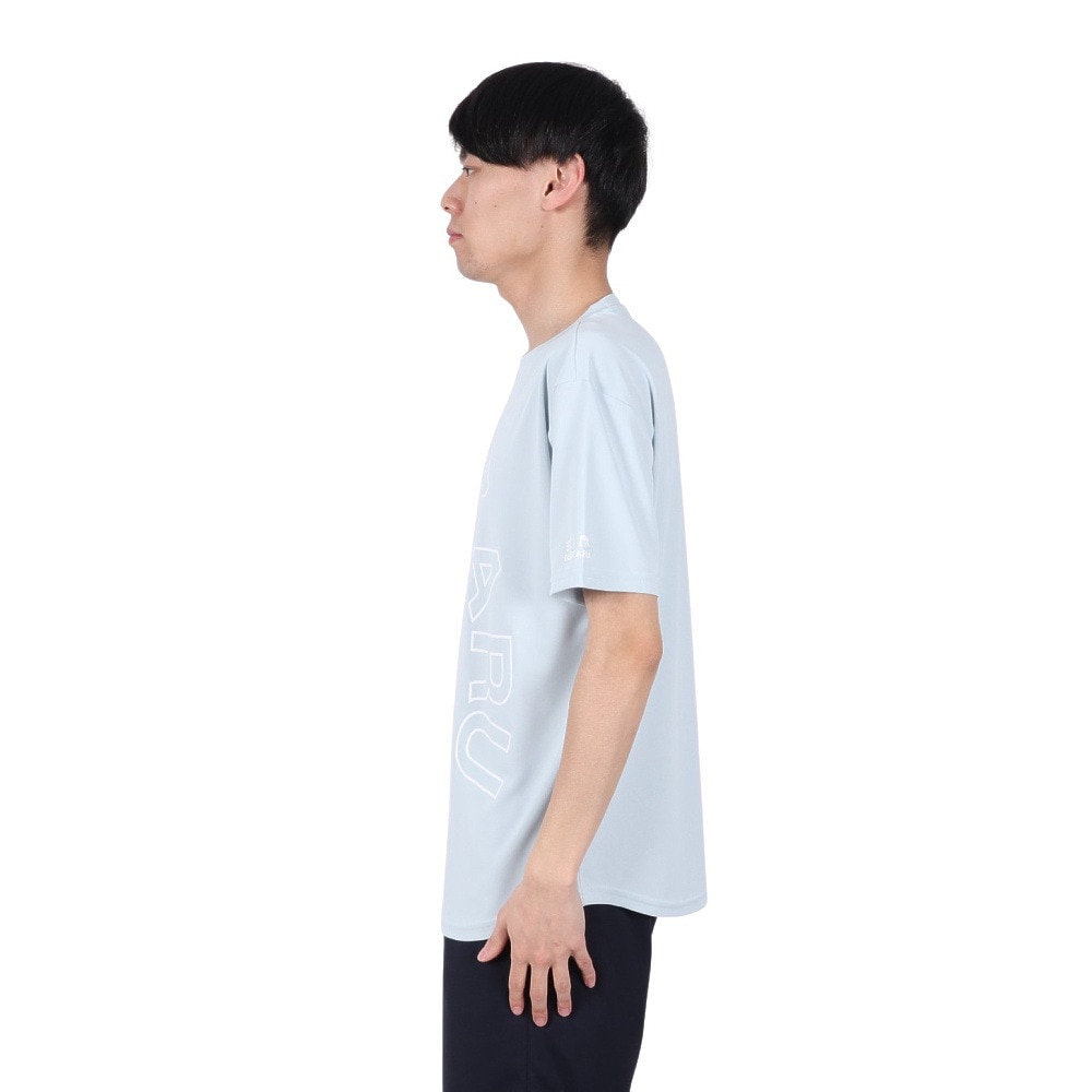 エゴザル（EGOZARU）（メンズ、レディース）バスケットボールウェア カーブアウトラインロゴ Tシャツ EZSS25UST005C029