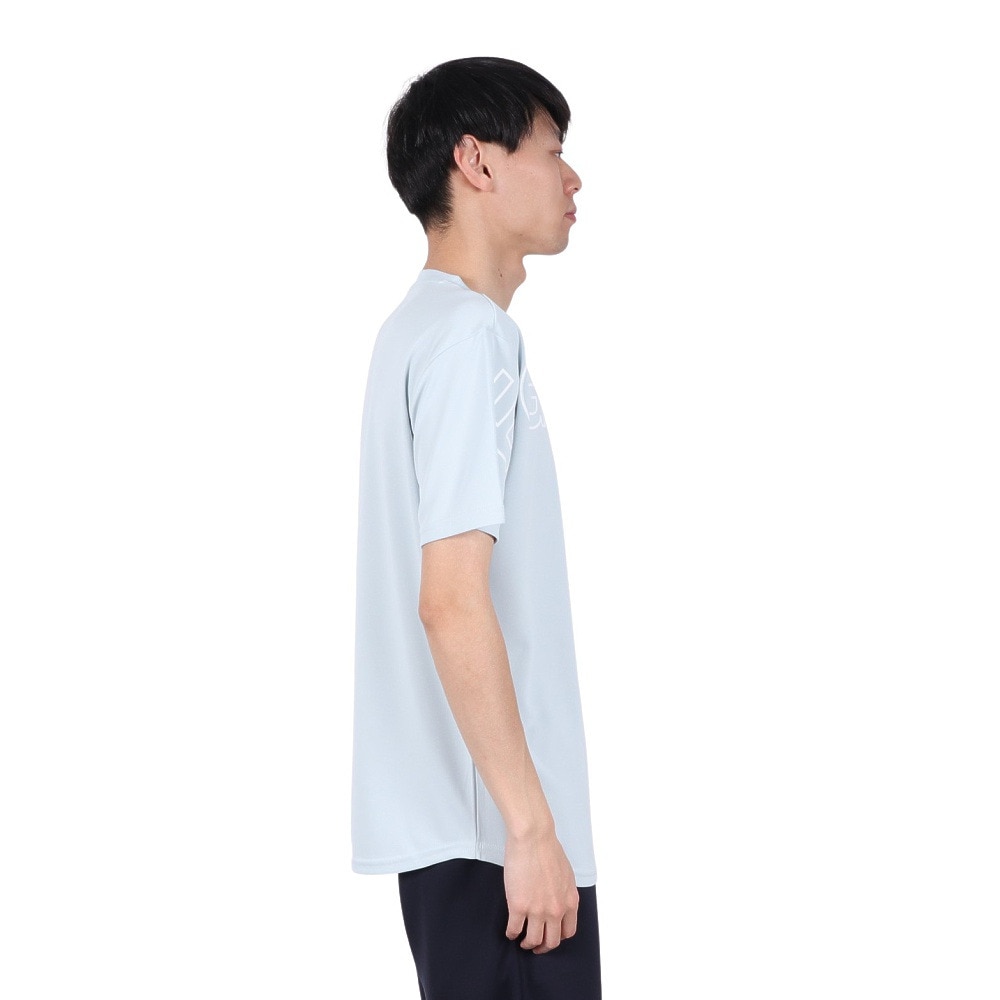 エゴザル（EGOZARU）（メンズ、レディース）バスケットボールウェア カーブアウトラインロゴ Tシャツ EZSS25UST005C029