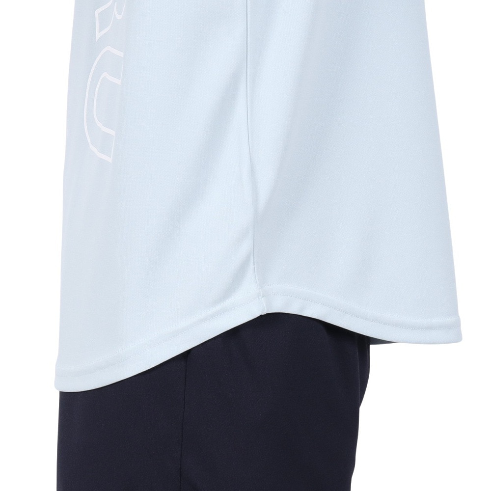 エゴザル（EGOZARU）（メンズ、レディース）バスケットボールウェア カーブアウトラインロゴ Tシャツ EZSS25UST005C029