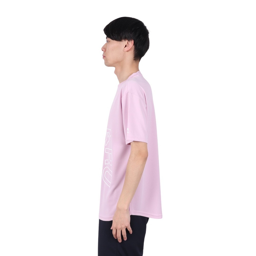 エゴザル（EGOZARU）（メンズ、レディース）バスケットボールウェア カーブアウトラインロゴ Tシャツ EZSS25UST005C134