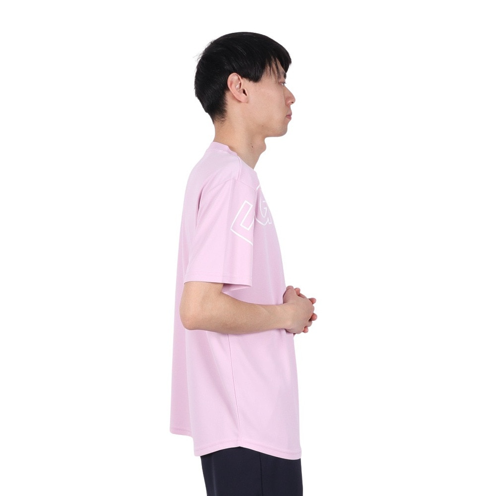 エゴザル（EGOZARU）（メンズ、レディース）バスケットボールウェア カーブアウトラインロゴ Tシャツ EZSS25UST005C134