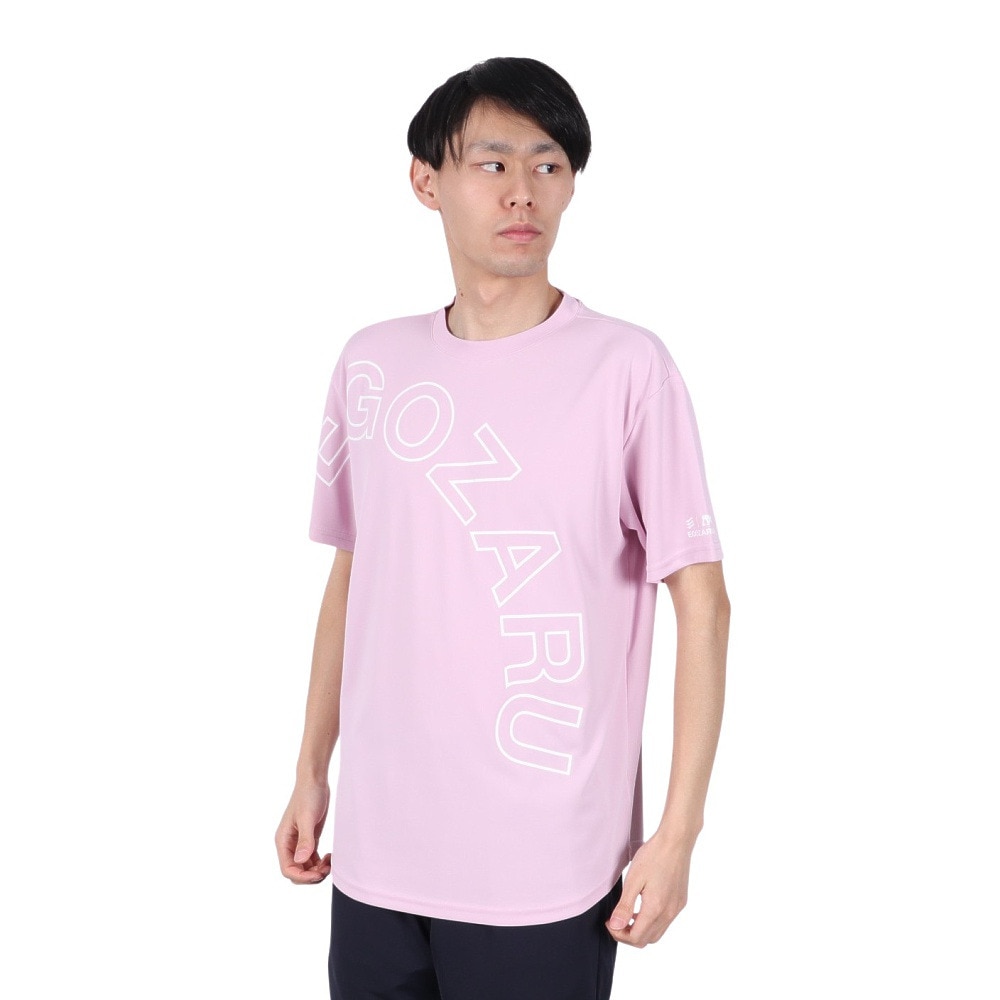 エゴザル（EGOZARU）（メンズ、レディース）バスケットボールウェア カーブアウトラインロゴ Tシャツ EZSS25UST005C134