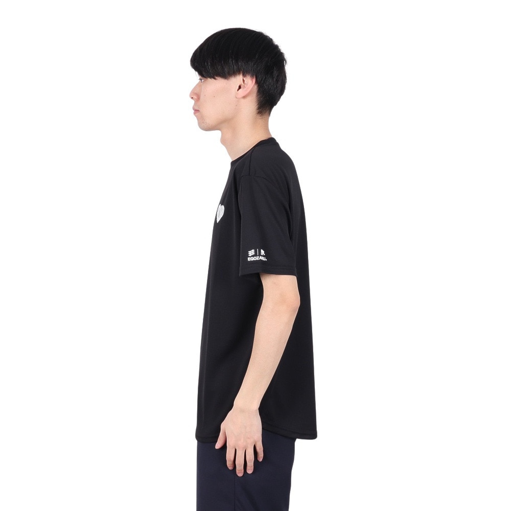 エゴザル（EGOZARU）（メンズ、レディース）バスケットボールウェア ハートロゴ Tシャツ EZSS25UST007C001