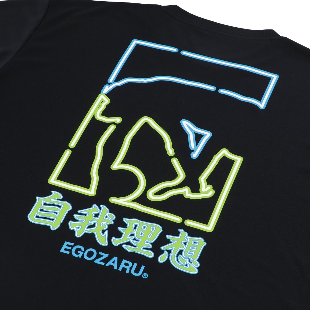 エゴザル（EGOZARU）（メンズ）【新商品】 バスケットボールウェア ネオンバックプリント Tシャツ EZSS25UST018C001