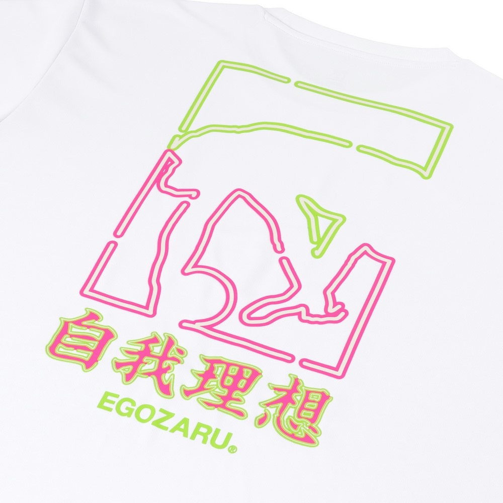 エゴザル（EGOZARU）（メンズ）【新商品】 バスケットボールウェア ネオンバックプリント Tシャツ EZSS25UST018C002