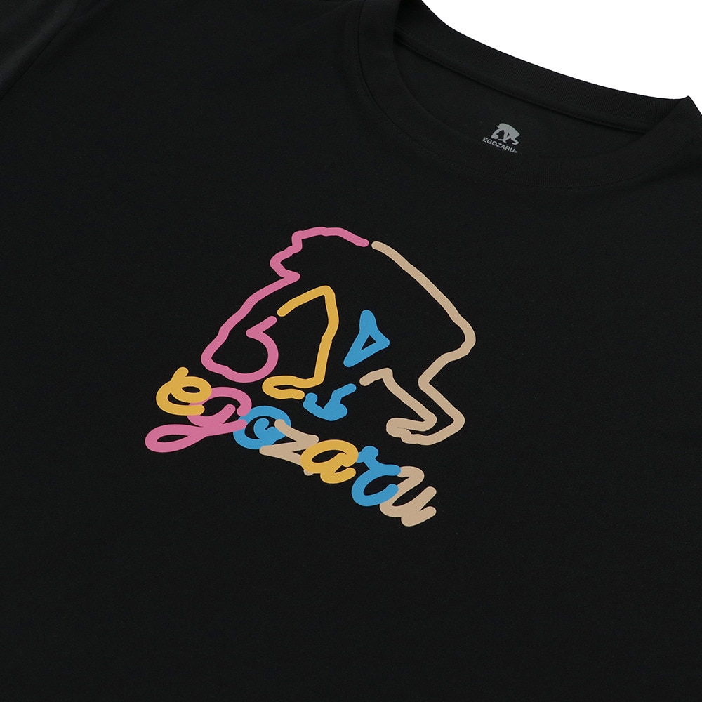 エゴザル（EGOZARU）（メンズ、レディース）バスケットボールウェア マルチスクリプトロゴTシャツ EZSS25UST026C001