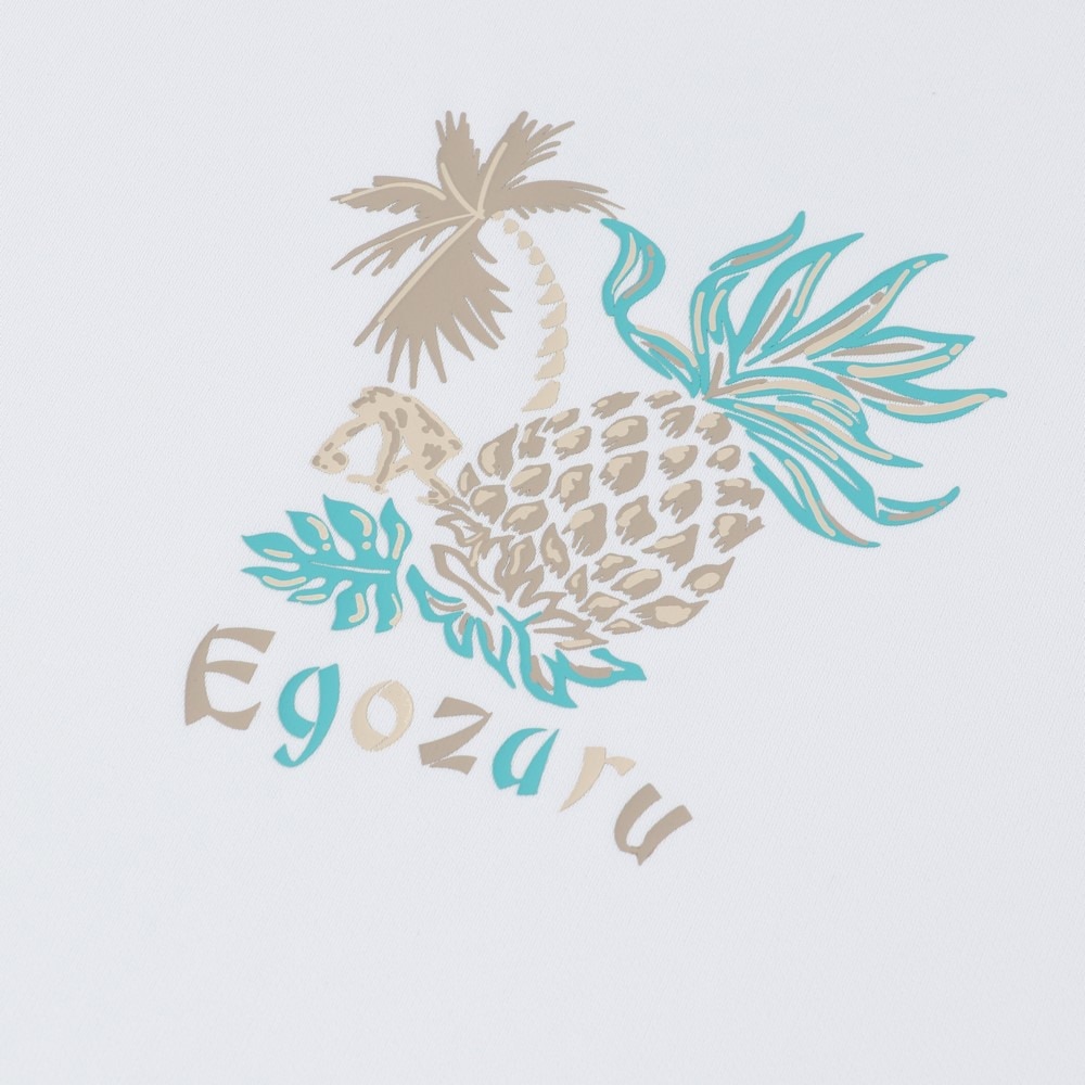 エゴザル（EGOZARU）（メンズ、レディース）バスケットボールウェア パイナップルアロハTシャツ EZSS25UST031C002