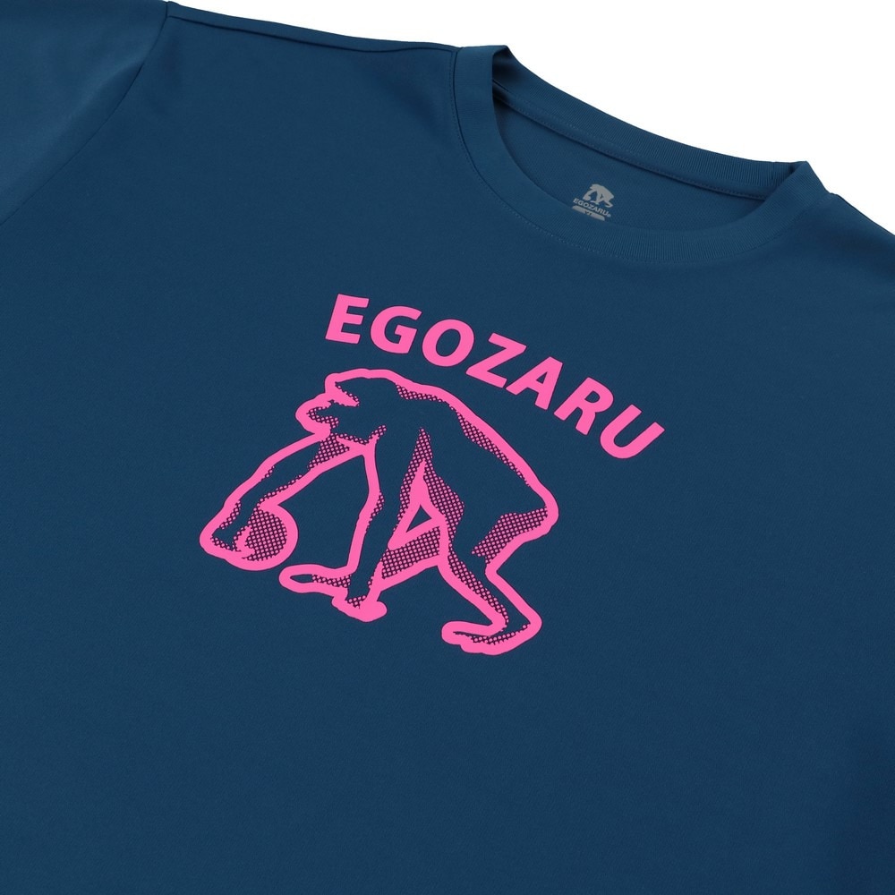 エゴザル（EGOZARU）（メンズ、レディース）バスケットボールウェア ボールドラインロゴTシャツ EZSS25UST032C132