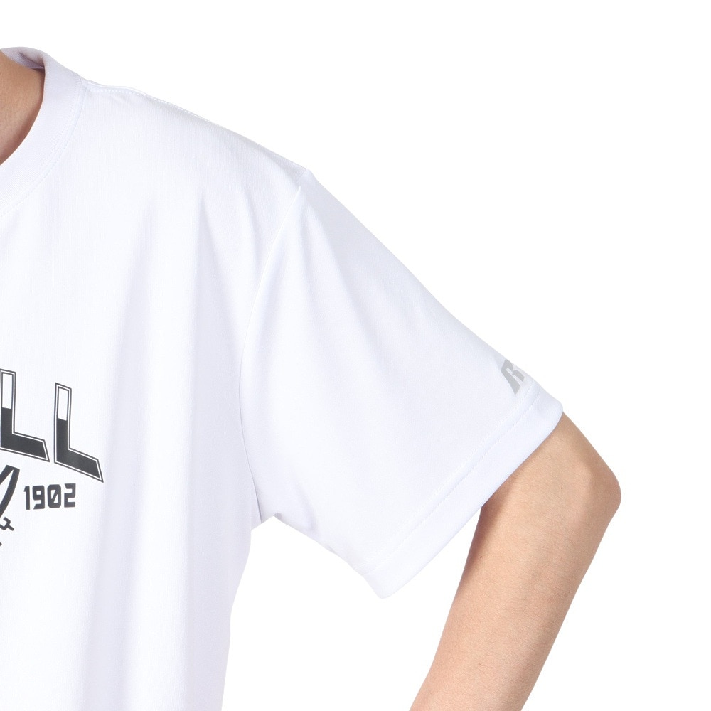 ラッセル（RUSSELL）（メンズ）バスケットボールウェア 半袖 BALL Tシャツ RBB25S0001 WHT