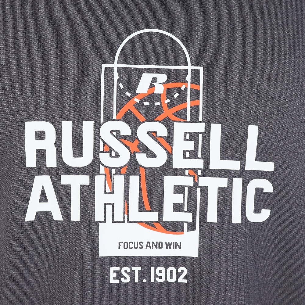 ラッセル（RUSSELL）（メンズ）バスケットボールウェア COURT 半袖Tシャツ RBB25S0002 C.GRY