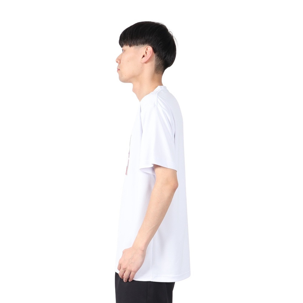 ラッセル（RUSSELL）（メンズ）バスケットボールウェア 半袖 FRONT R Tシャツ RBB25S0004 WHT