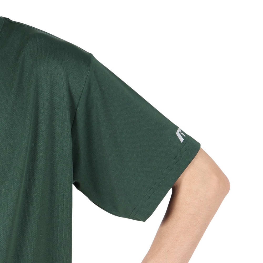 ラッセル（RUSSELL）（メンズ）バスケットボールウェア 半袖 RUSSELL HOOP Tシャツ RBB25S0005 GRN