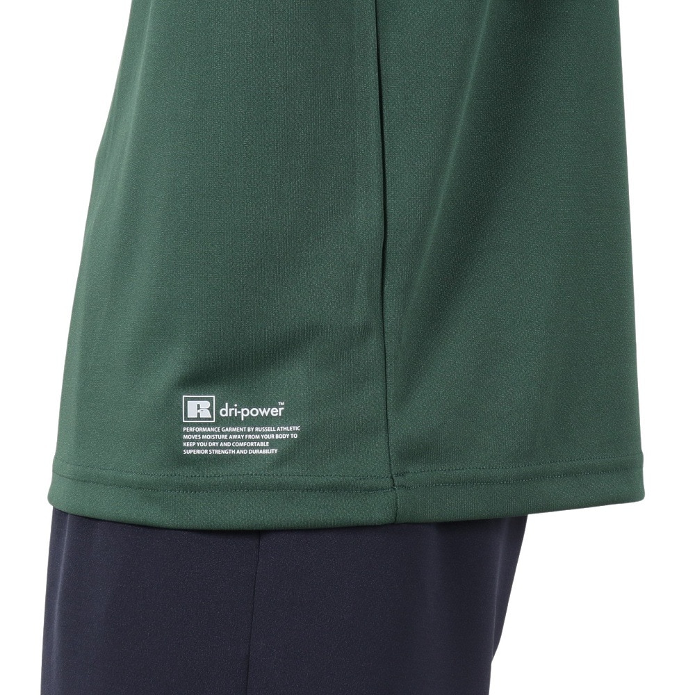 ラッセル（RUSSELL）（メンズ）バスケットボールウェア 半袖 RUSSELL HOOP Tシャツ RBB25S0005 GRN