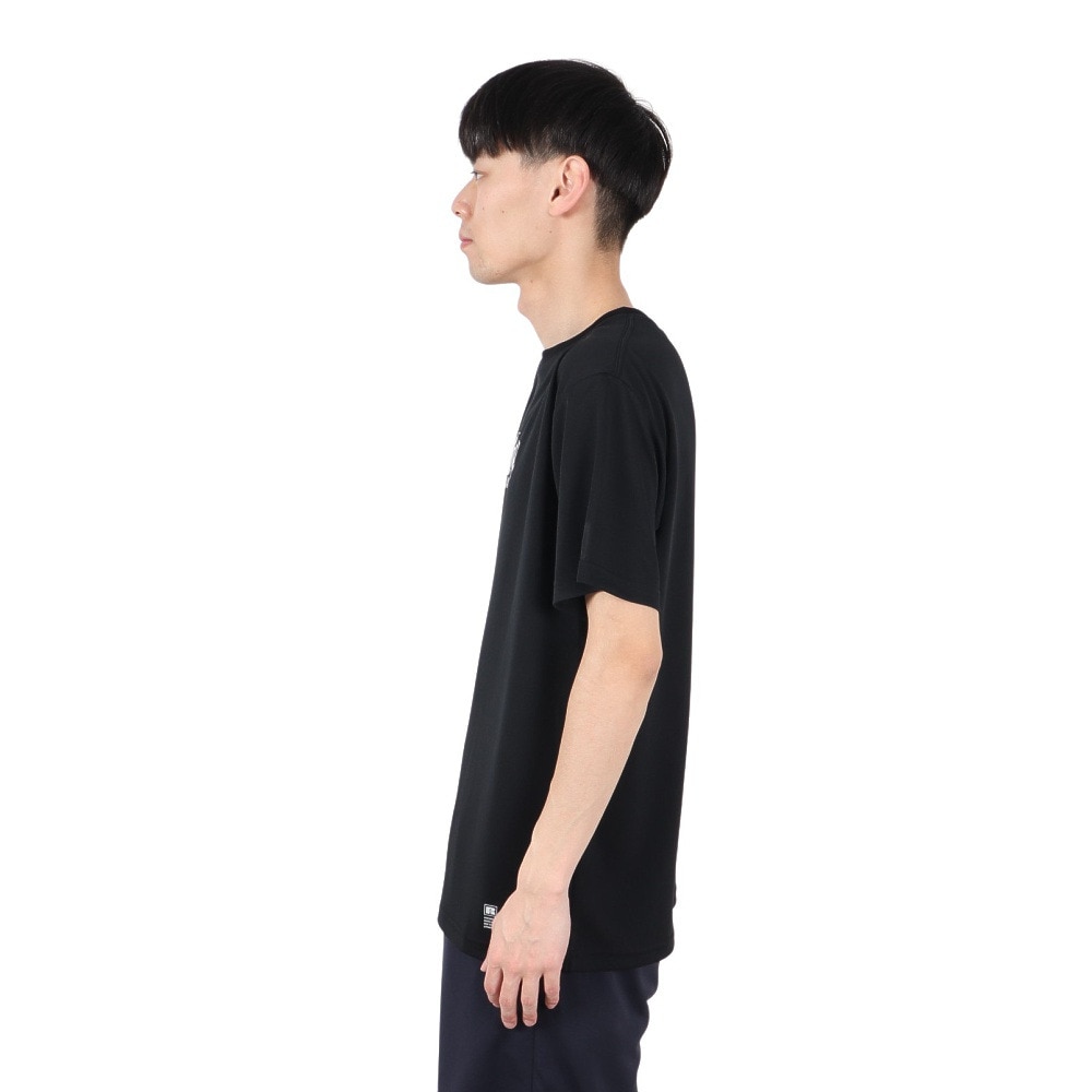ラッセル（RUSSELL）（メンズ）バスケットボールウェア 半袖 DRAWING Tシャツ RBB25S0006 BLK