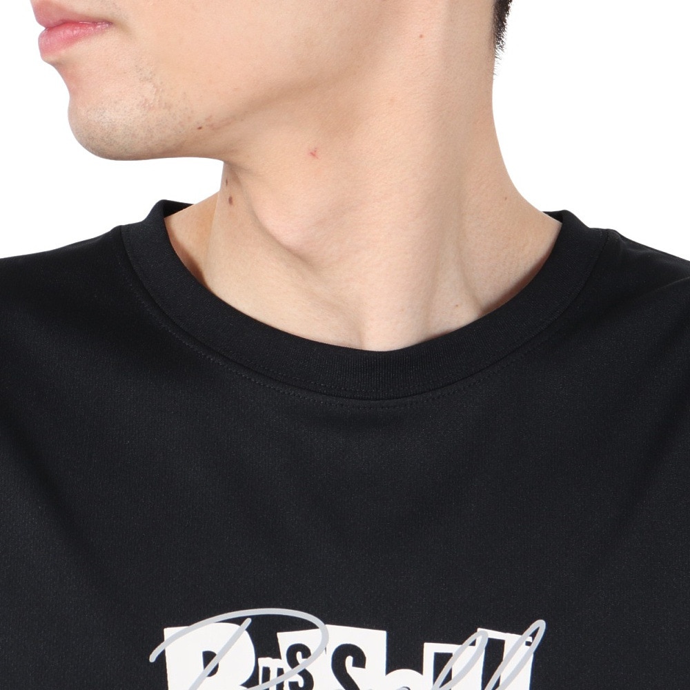ラッセル（RUSSELL）（メンズ）バスケットボールウェア 半袖 DRAWING Tシャツ RBB25S0006 BLK