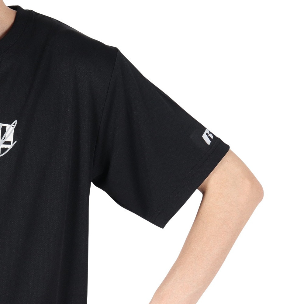 ラッセル（RUSSELL）（メンズ）バスケットボールウェア 半袖 DRAWING Tシャツ RBB25S0006 BLK