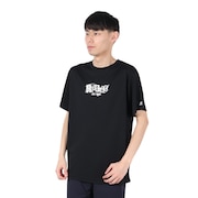 (メンズ)バスケットボールウェア 半袖 DRAWING Tシャツ RBB25S0006 BLK