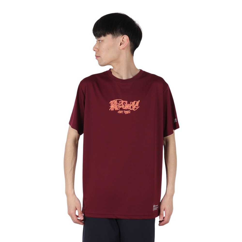 ラッセル（RUSSELL）（メンズ）バスケットボールウェア 半袖 DRAWING Tシャツ RBB25S0006 WIN