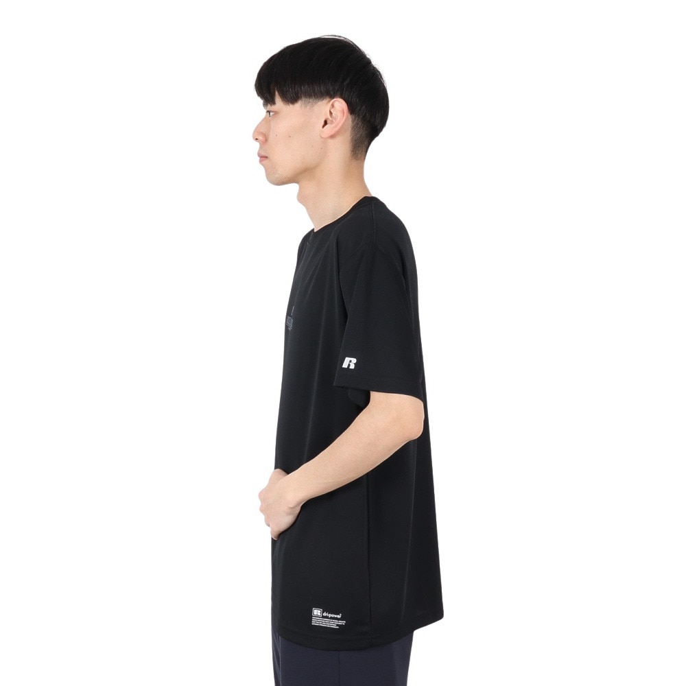 ラッセル（RUSSELL）（メンズ）バスケットボールウェア 半袖 BACK Tシャツ RBB25S0007 BLK