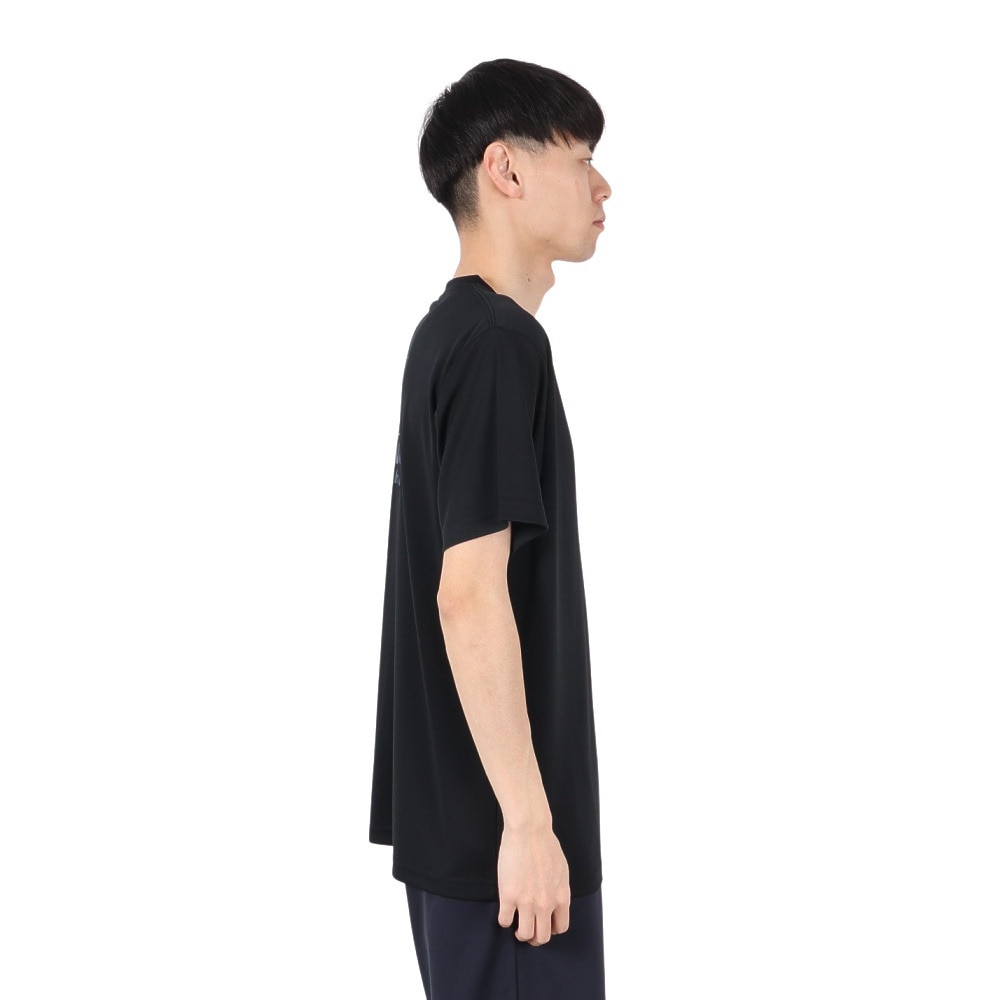 ラッセル（RUSSELL）（メンズ）バスケットボールウェア 半袖 BACK Tシャツ RBB25S0007 BLK