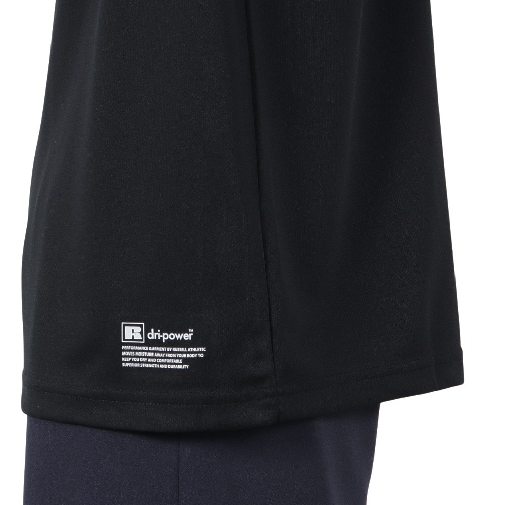 ラッセル（RUSSELL）（メンズ）バスケットボールウェア 半袖 BACK Tシャツ RBB25S0007 BLK