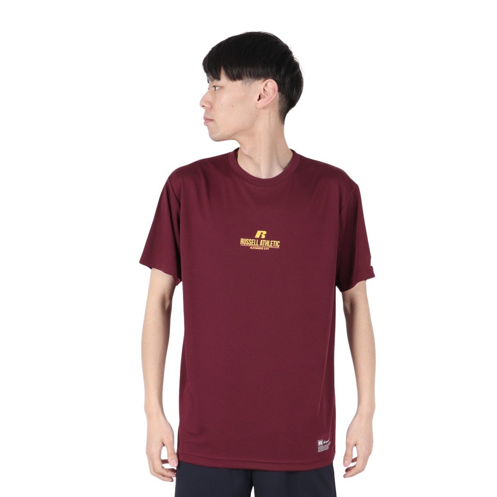 ラッセル（RUSSELL）（メンズ）バスケットボールウェア 半袖 BACK R Tシャツ RBB25S0007 WIN