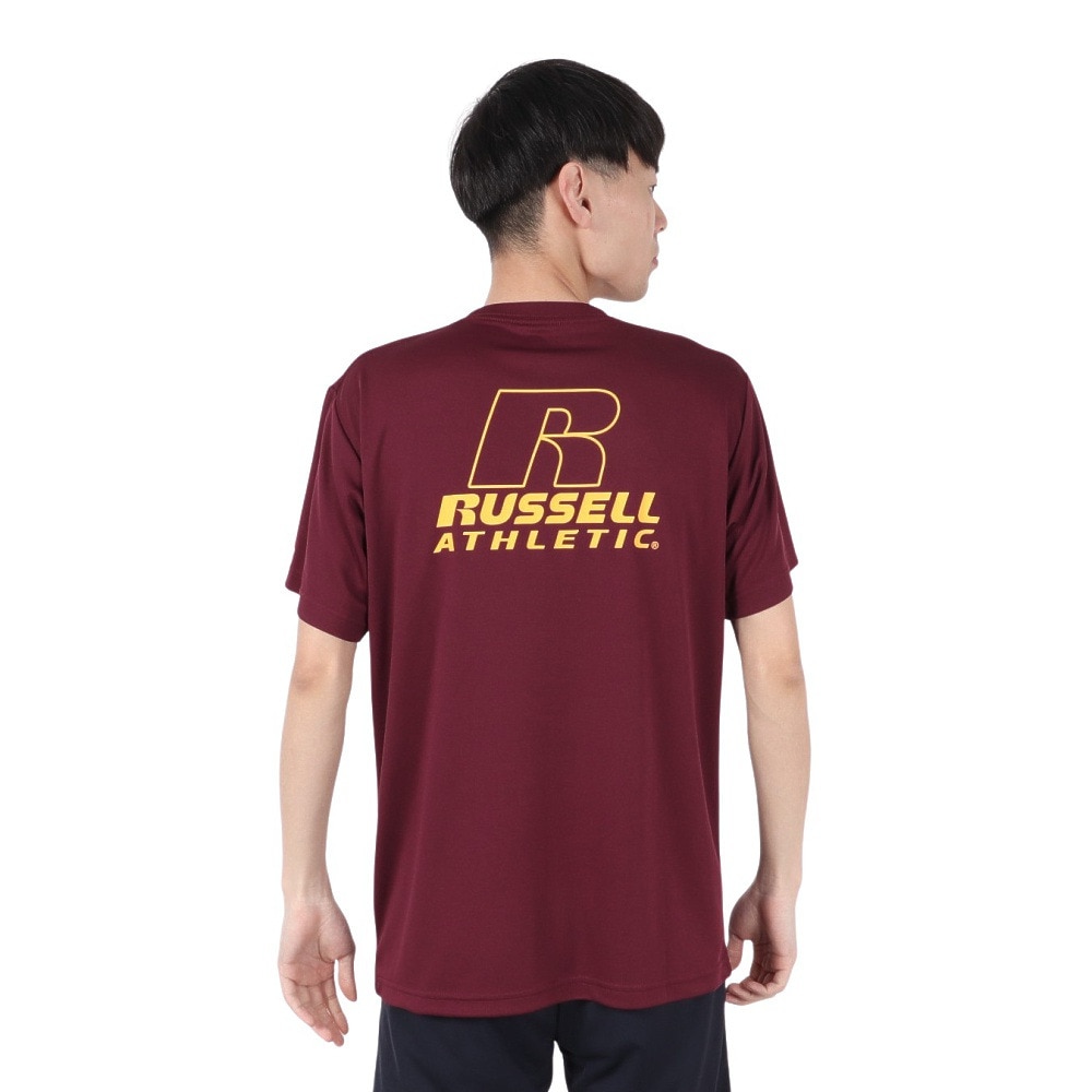 ラッセル（RUSSELL）（メンズ）バスケットボールウェア 半袖 BACK R Tシャツ RBB25S0007 WIN