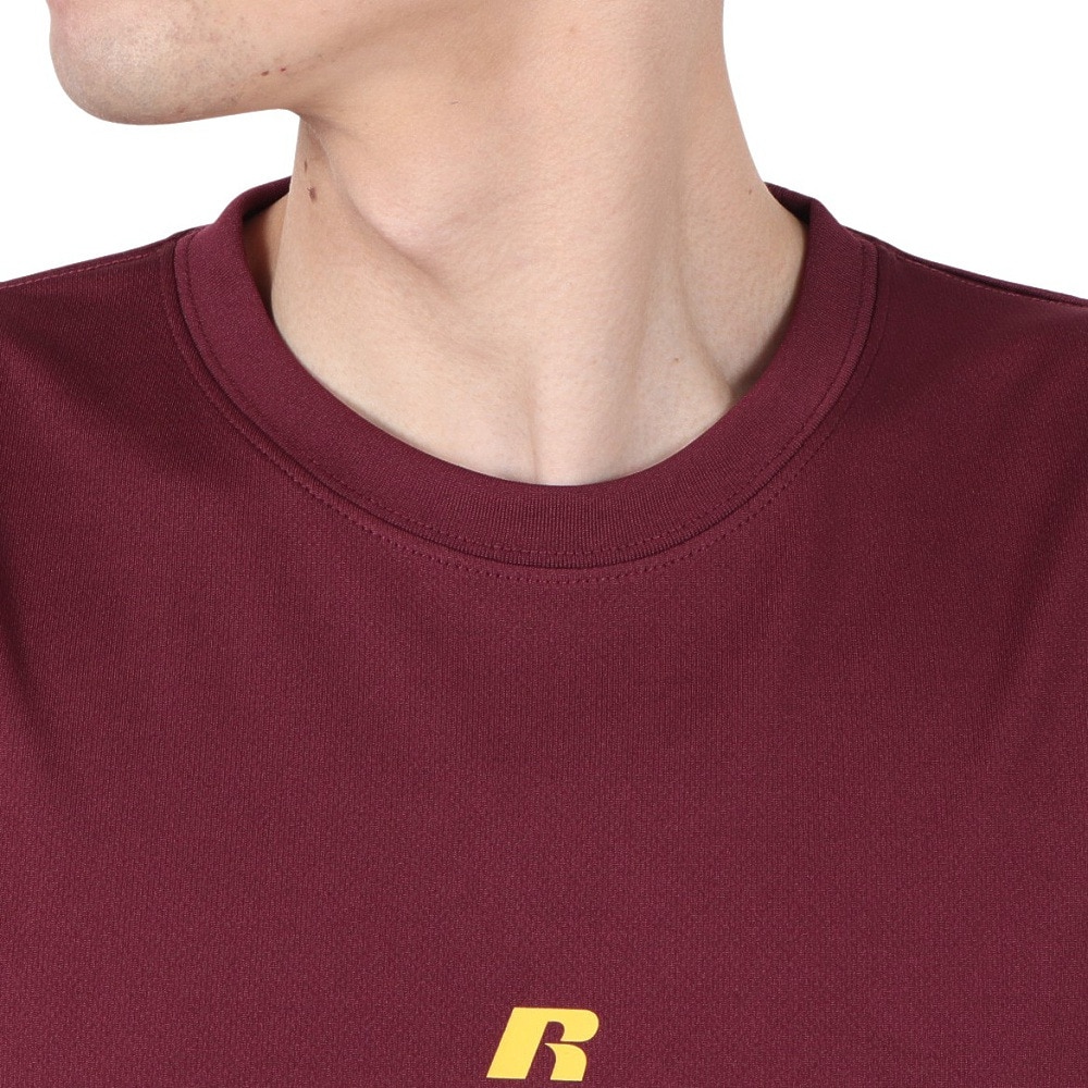 ラッセル（RUSSELL）（メンズ）バスケットボールウェア 半袖 BACK R Tシャツ RBB25S0007 WIN