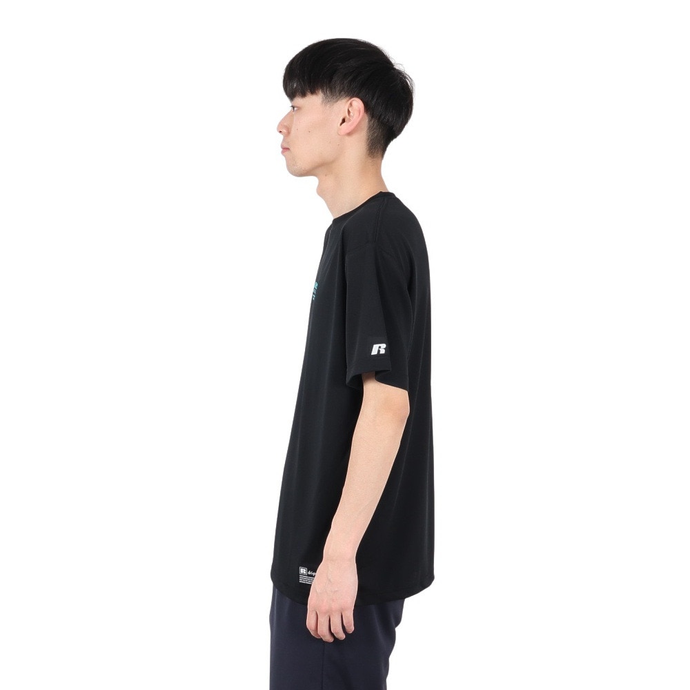 ラッセル（RUSSELL）（メンズ）バスケットボールウェア 半袖 FRONT Tシャツ RBB25S0008 BLK