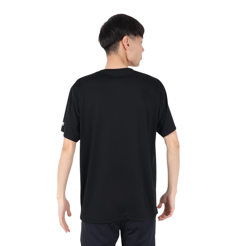 ラッセル（RUSSELL）（メンズ）バスケットボールウェア 半袖 AMERICAS MAP Tシャツ RBB25S0009 BLK
