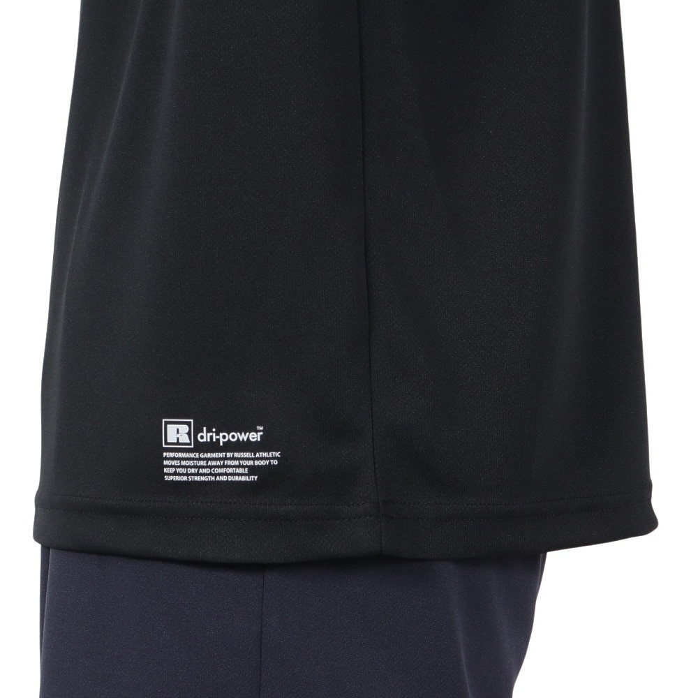 ラッセル（RUSSELL）（メンズ）バスケットボールウェア 半袖 AMERICAS MAP Tシャツ RBB25S0009 BLK
