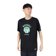 (メンズ)バスケットボールウェア 半袖 AMERICAS MAP Tシャツ RBB25S0009 BLK