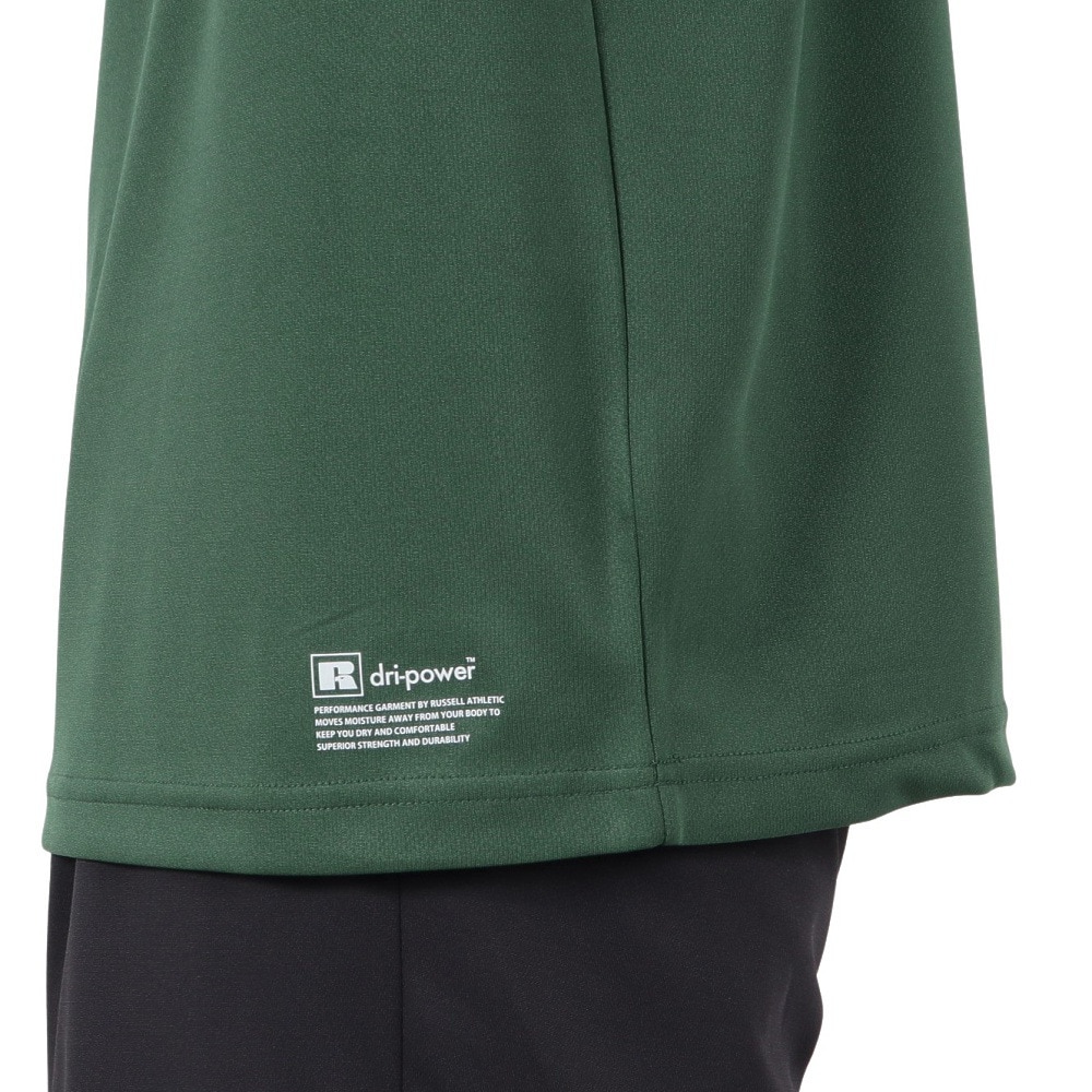 ラッセル（RUSSELL）（メンズ）バスケットボールウェア 半袖 AMERICAS MAP Tシャツ RBB25S0009 GRN