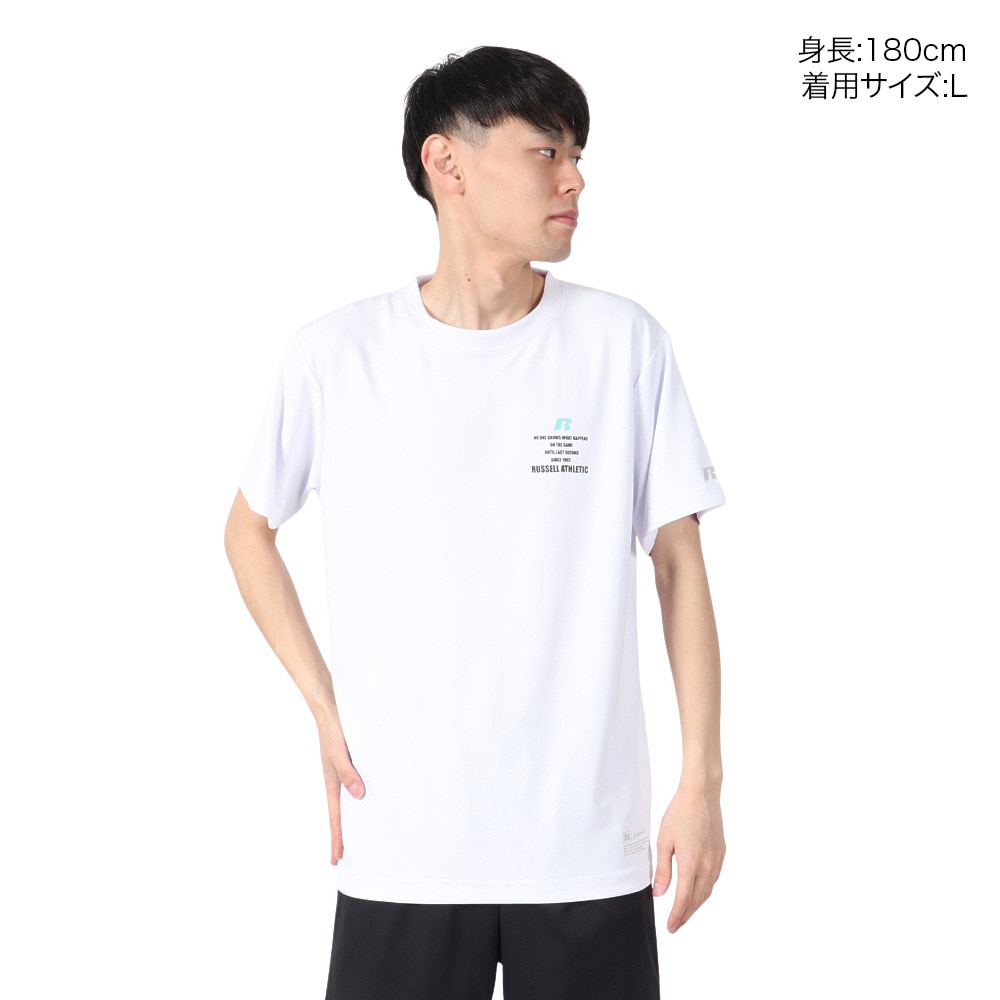 ラッセル（RUSSELL）（メンズ）バスケットボールウェア ONEPOINT 半袖Tシャツ RBB25S0010 WHT