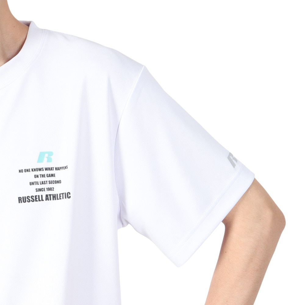 ラッセル（RUSSELL）（メンズ）バスケットボールウェア ONEPOINT 半袖Tシャツ RBB25S0010 WHT