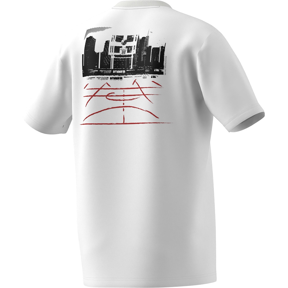 アディダス（adidas）（メンズ）バスケットボールウェアクライマクール Photoreal グラフィック半袖Tシャツ CO506-JW8952