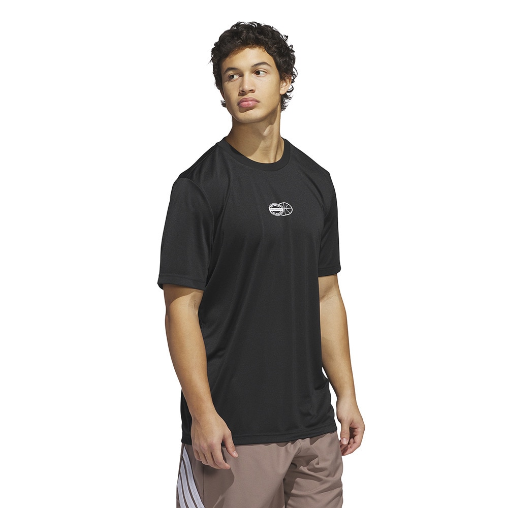 アディダス（adidas）（メンズ）バスケットボールウェア Get Buckets グラフィック半袖Tシャツ TK358-HZ3670