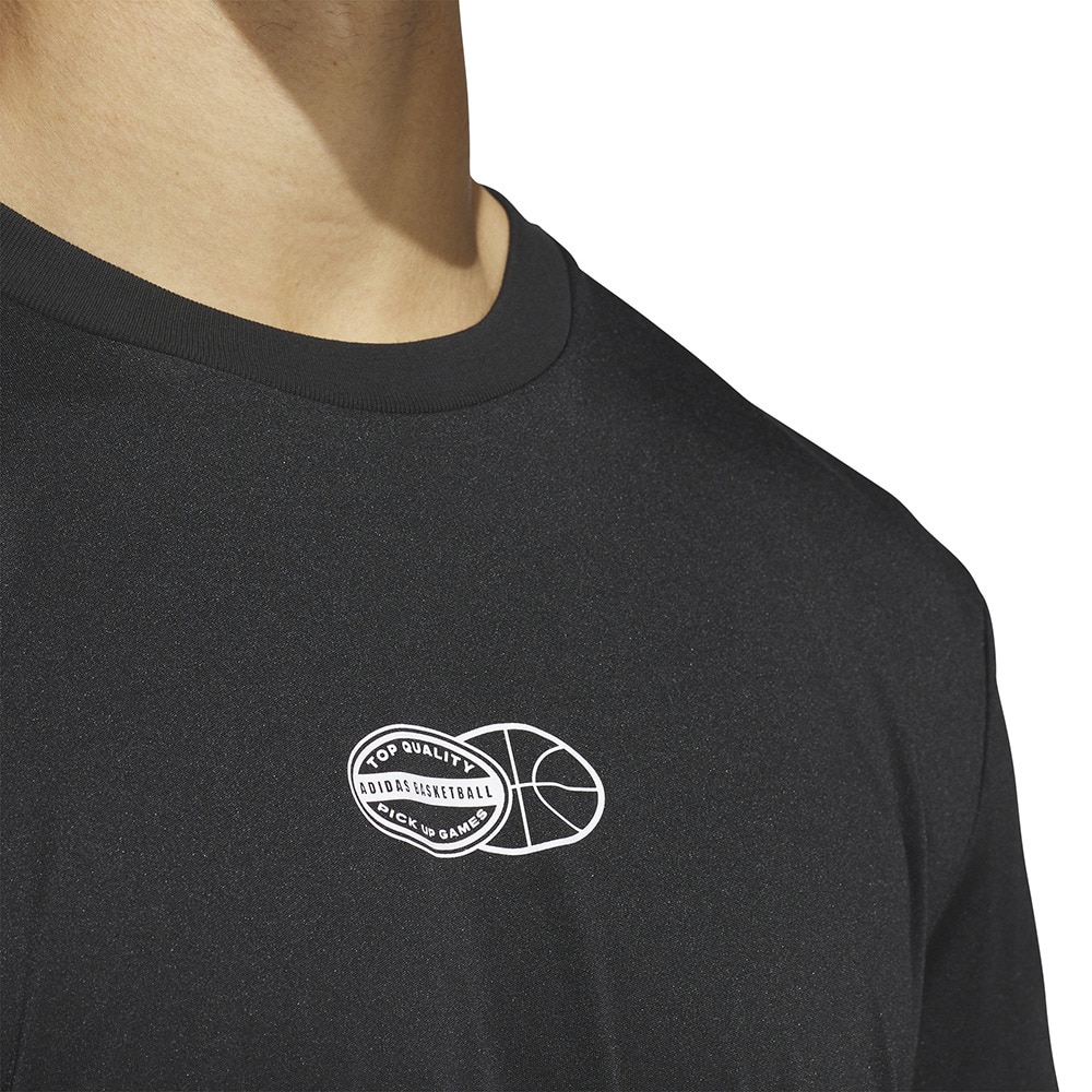 アディダス（adidas）（メンズ）バスケットボールウェア Get Buckets グラフィック半袖Tシャツ TK358-HZ3670