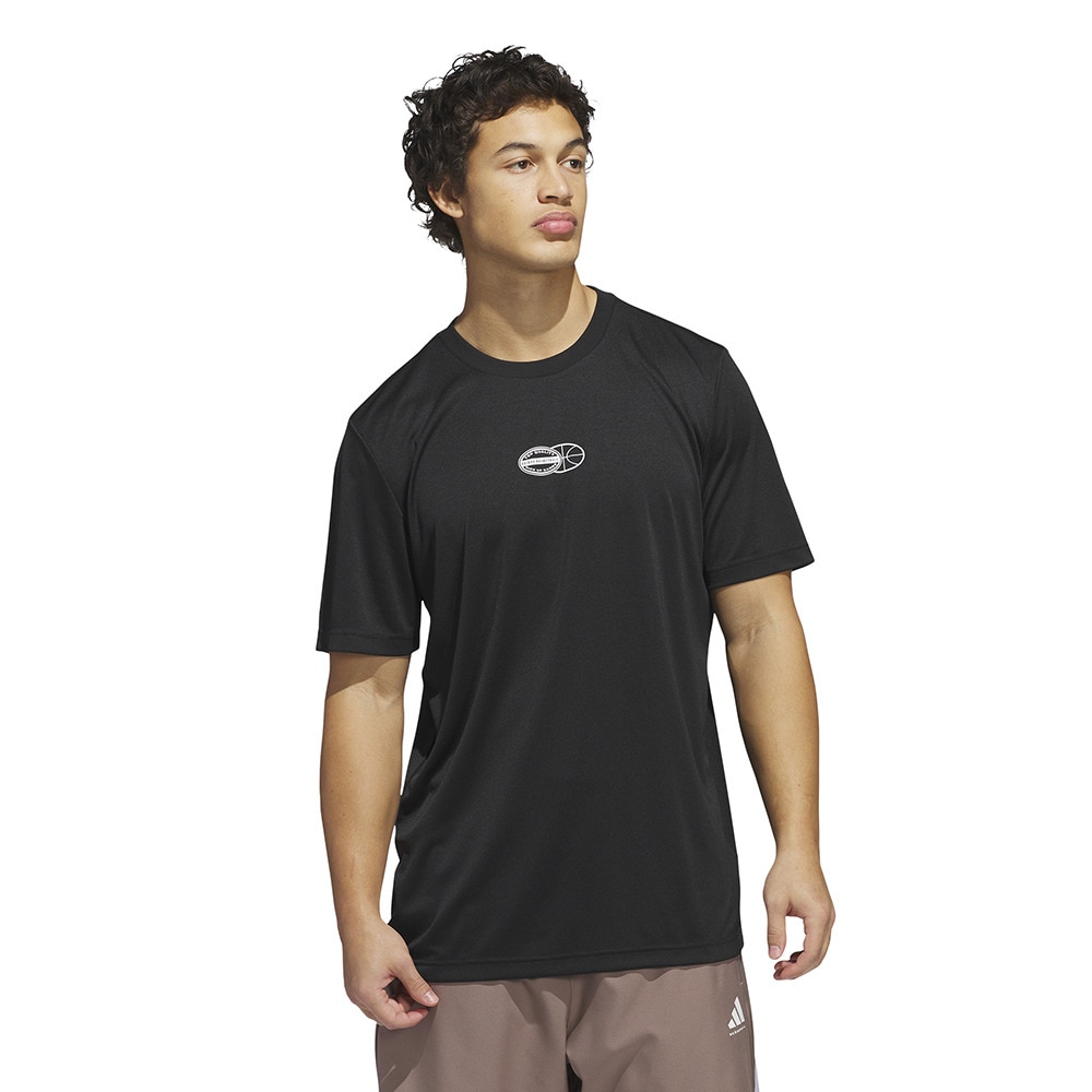 アディダス（adidas）（メンズ）バスケットボールウェア Get Buckets グラフィック半袖Tシャツ TK358-HZ3670