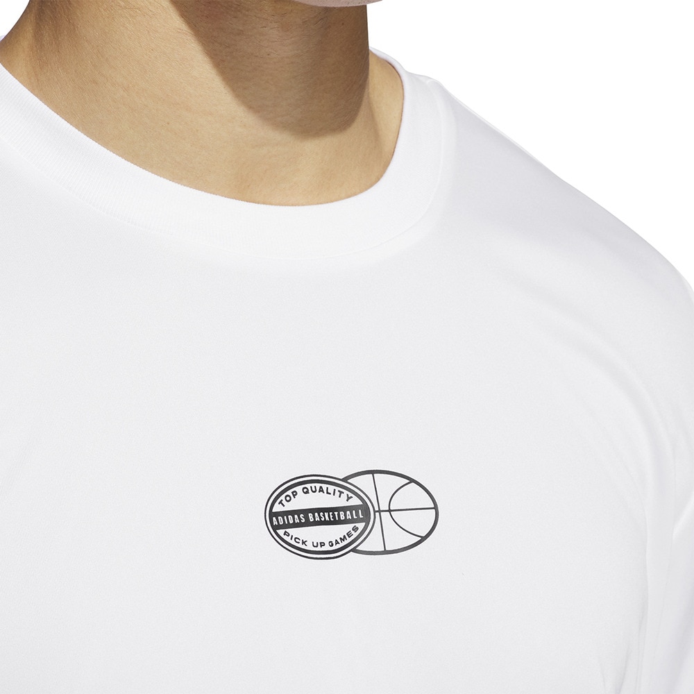 アディダス（adidas）（メンズ）バスケットボールウェア Get Buckets グラフィック半袖Tシャツ TK358-HZ3671