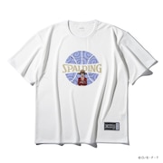 (メンズ、レディース)バスケットボールウェア Tシャツ ONE PIECEゴムゴムの実 ボールプリント SMT25101PWH