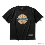 (メンズ、レディース)バスケットボールウェア Tシャツ ONE PIECEメラメラの実 ボールプリント SMT25102PBK