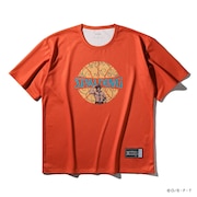 (メンズ、レディース)バスケットボールウェア Tシャツ ONE PIECEメラメラの実 ボールプリント SMT25102POR