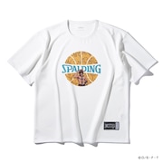 (メンズ、レディース)バスケットボールウェア Tシャツ ONE PIECEメラメラの実 ボールプリント SMT25102PWH