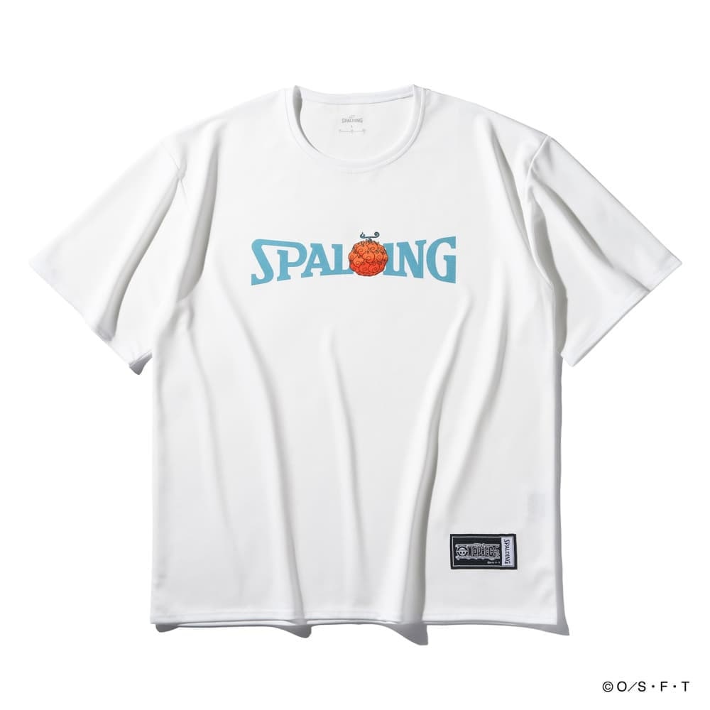 スポルディング（SPALDING）（メンズ、レディース）バスケットボールウェア Tシャツ ONE PIECEメラメラの実 ロゴ SMT25105PWH